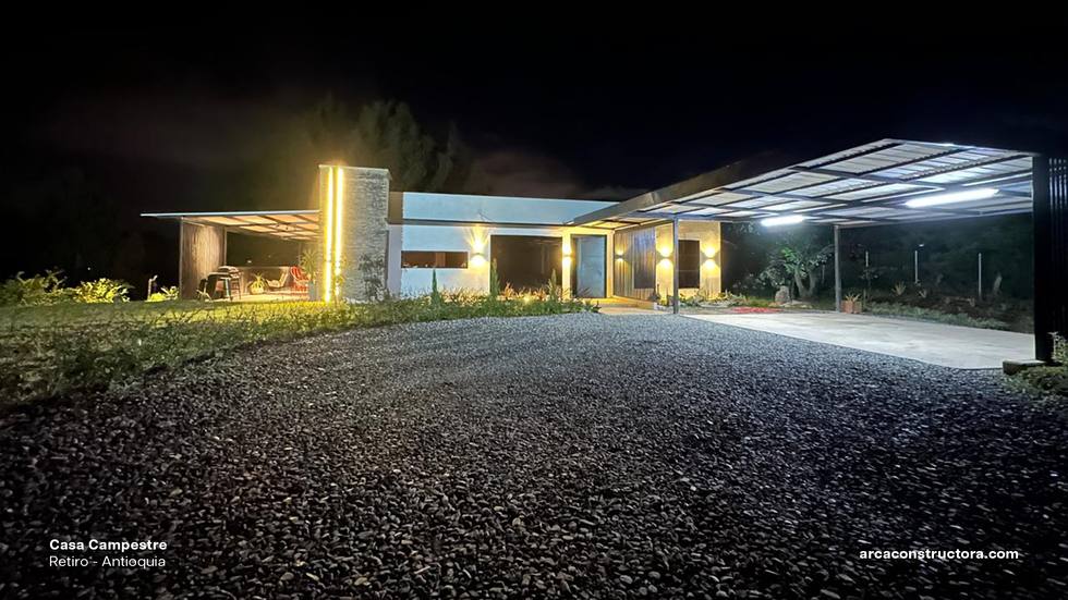 Casa campestre residencial diseñada y construida por Arca